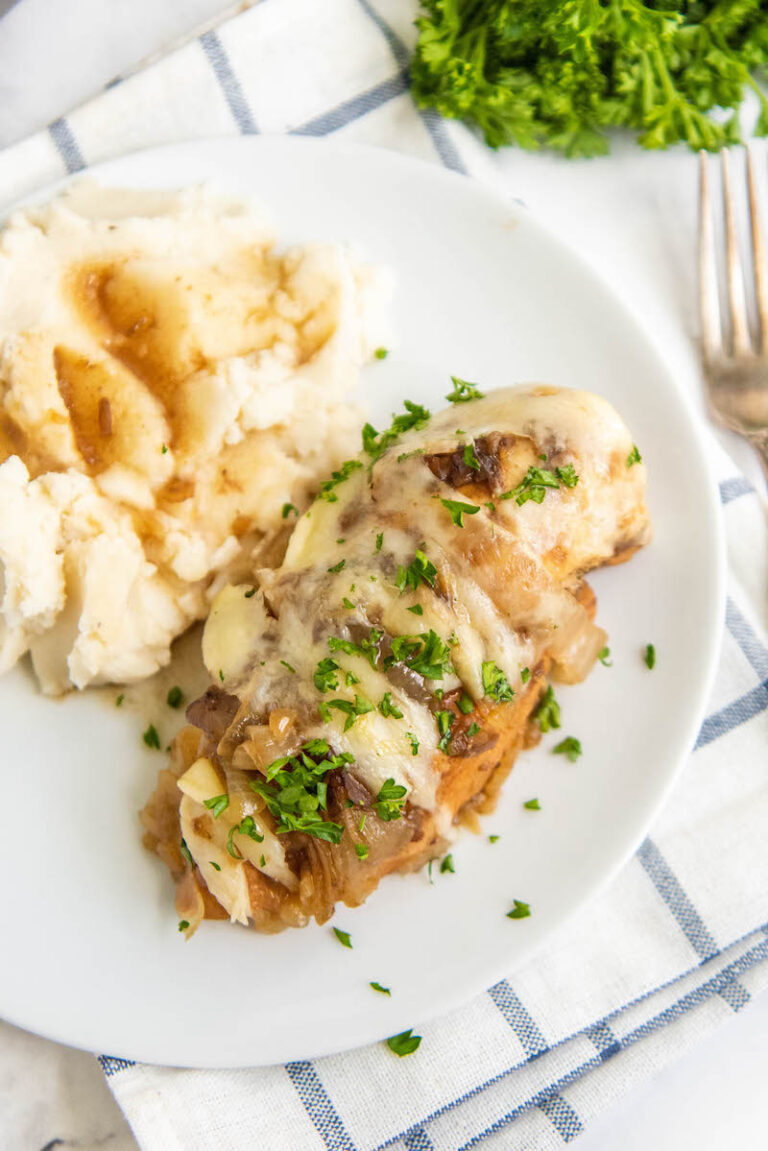 Slow Cooker French Onion Chicken Easy Dinner Ideas