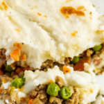Pinterest image of Shepherd’s Pie with logo writing on it.