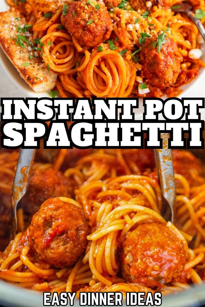 Hearty meatballs are tossed with spaghetti and robust marinara sauce.