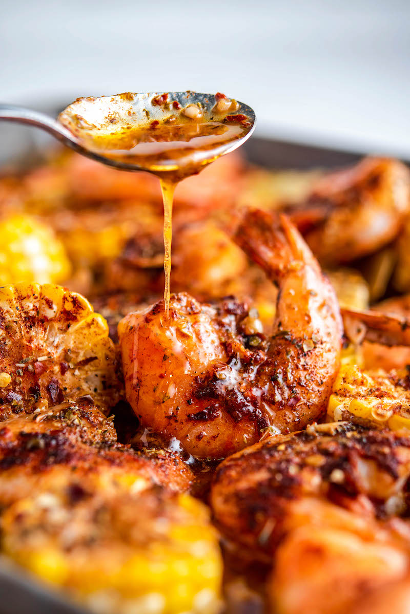 Sheet Pan Garlic Butter Shrimp - Damn Delicious