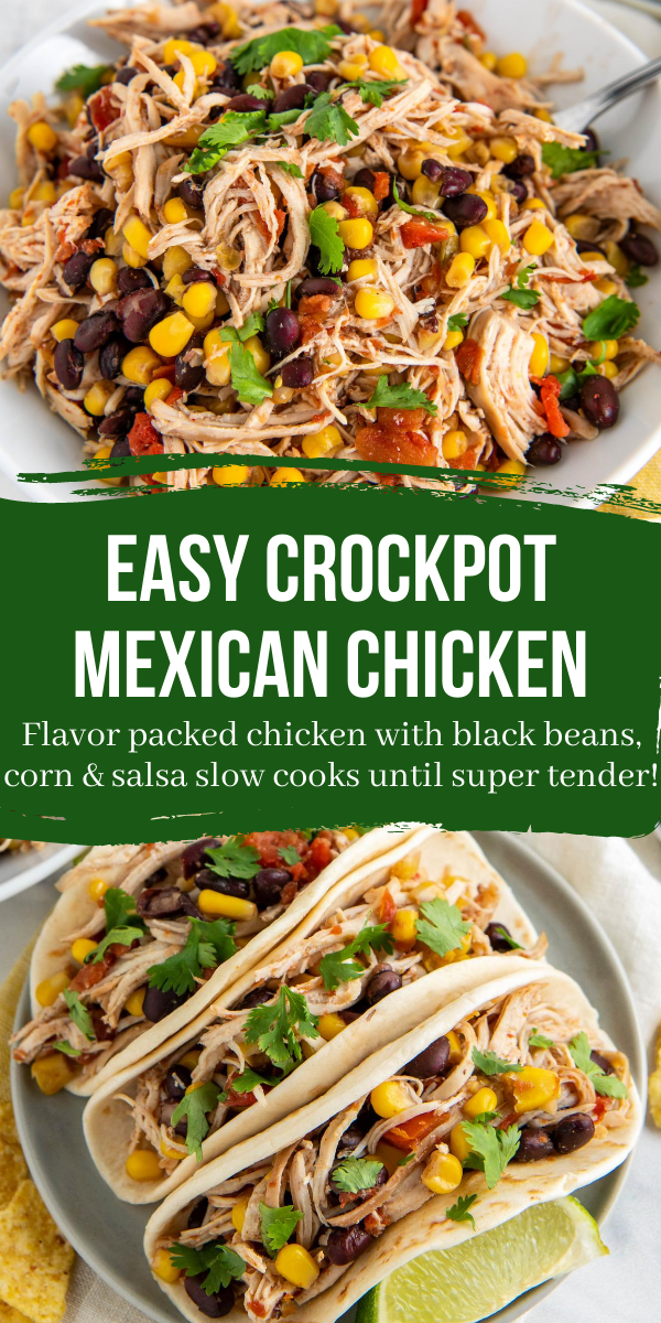 Easy Crockpot Mexican Chicken | Easy Dinner Ideas