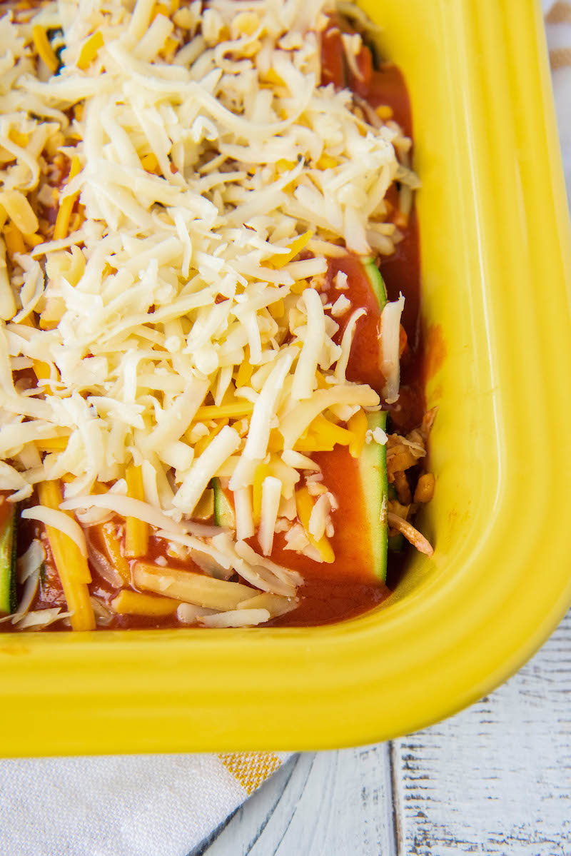 Easy Chicken Zucchini Enchiladas Easy Dinner Ideas