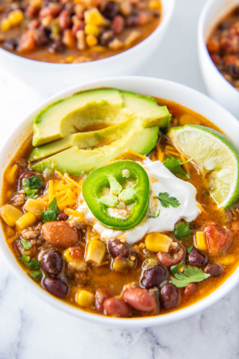 Easy Instant Pot Taco Soup Recipe | Easy Dinner Ideas