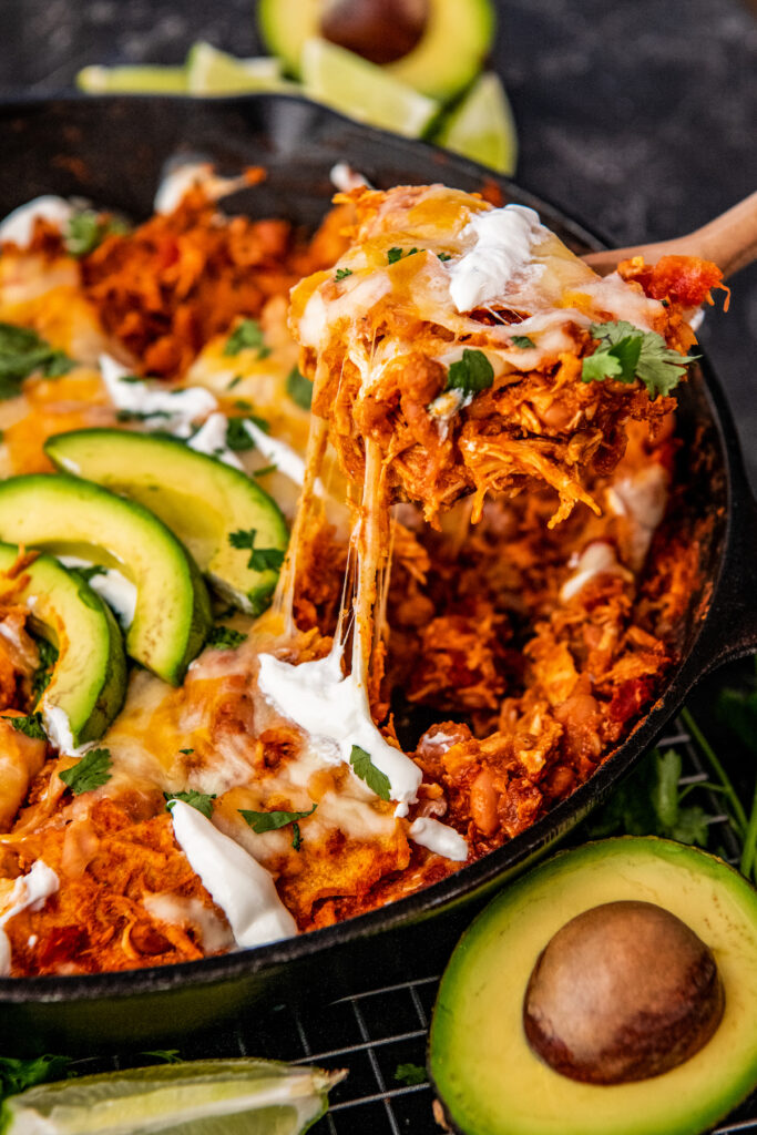 One Pot Stove Top Enchiladas - She Likes Food