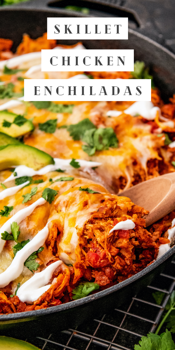 Quick Chicken Skillet Enchiladas Easy Dinner Ideas