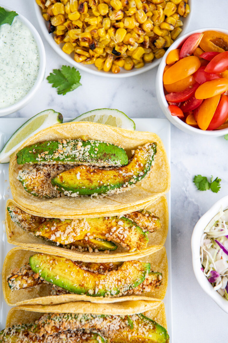 Crispy Avocado Tacos in the Air Fryer | Easy Dinner Ideas