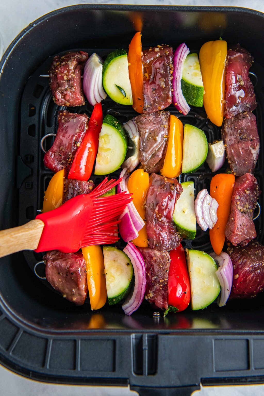 30 Minute Air Fryer Steak Kabobs Recipe Easy Dinner Ideas 