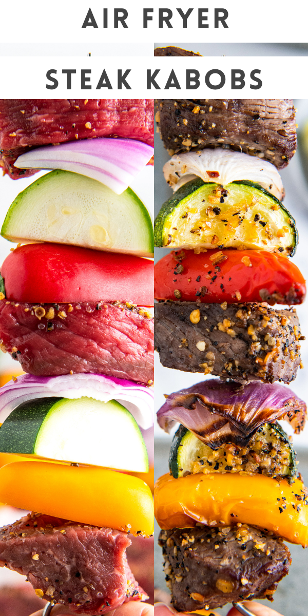 30Minute Air Fryer Steak Kabobs Recipe Easy Dinner Ideas