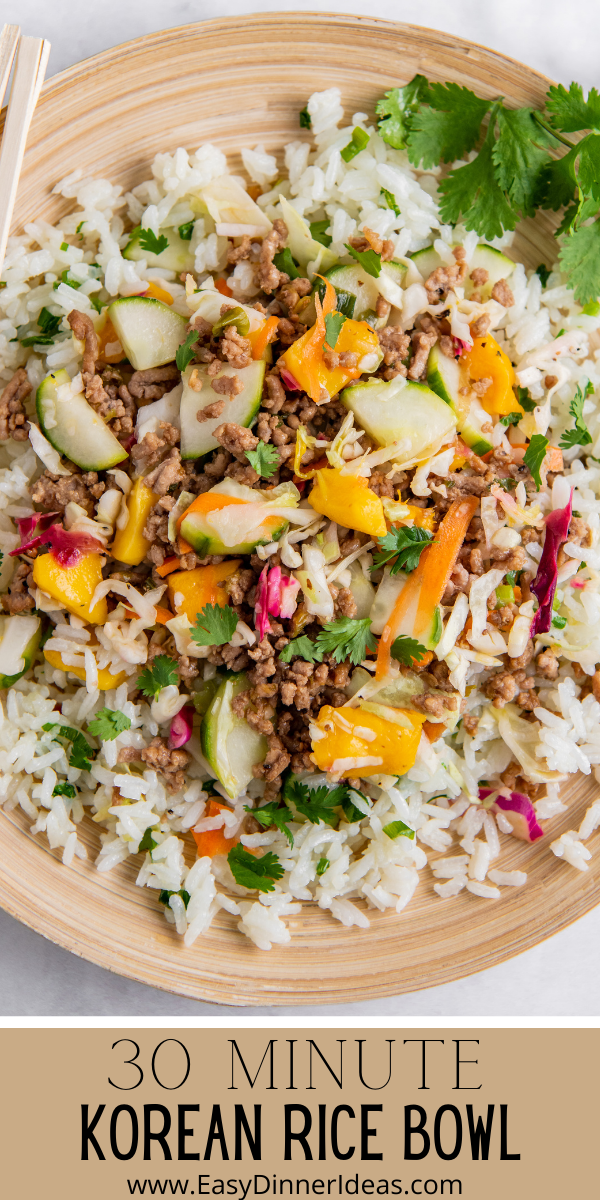 Easy Korean Rice Bowls with Mango Slaw Easy Dinner Ideas