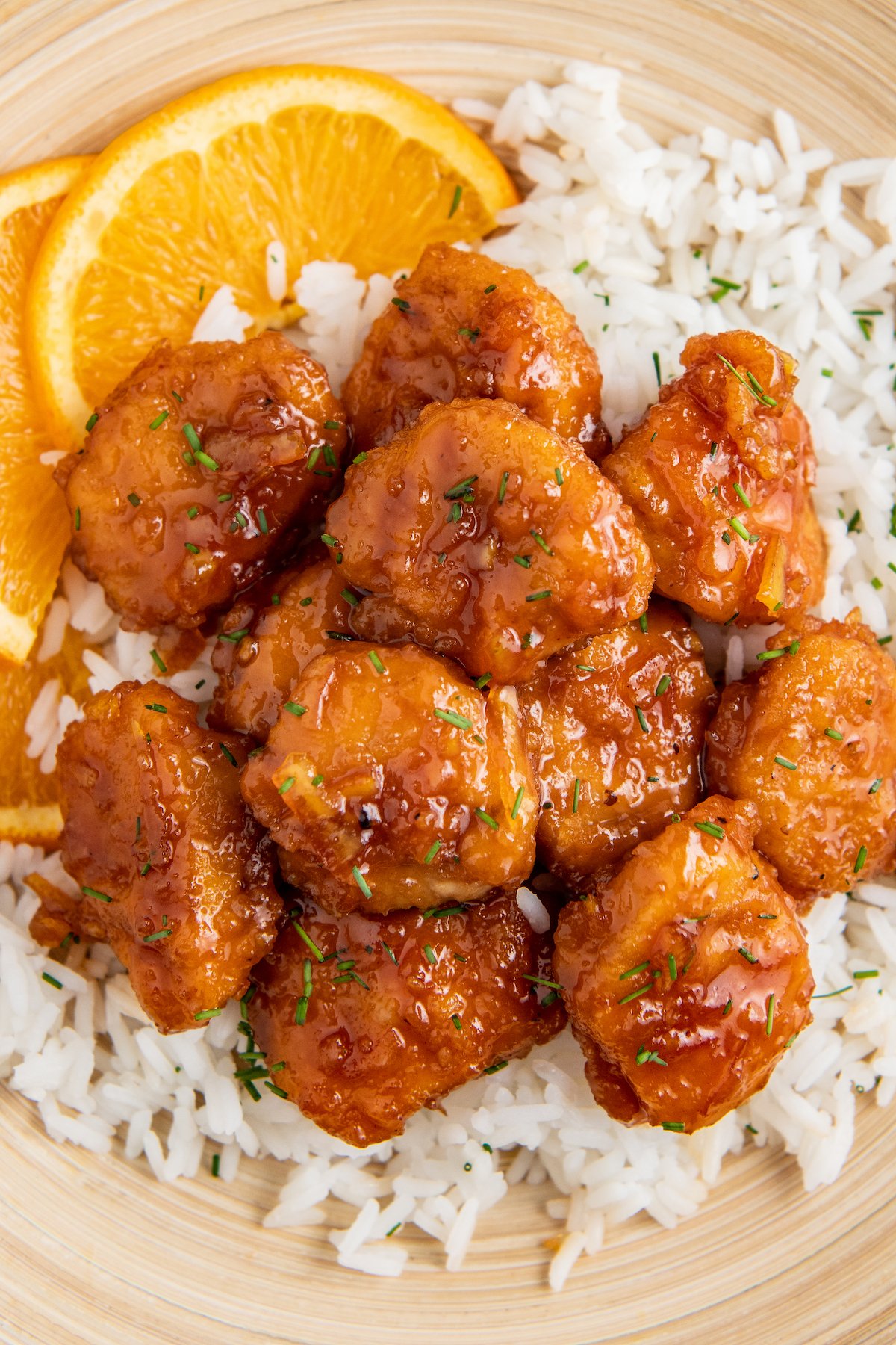 Orange chicken in air fryer sale