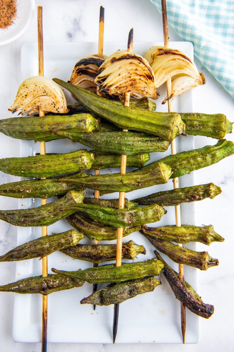 The Best Grilled Okra Recipe! Easy Dinner Ideas
