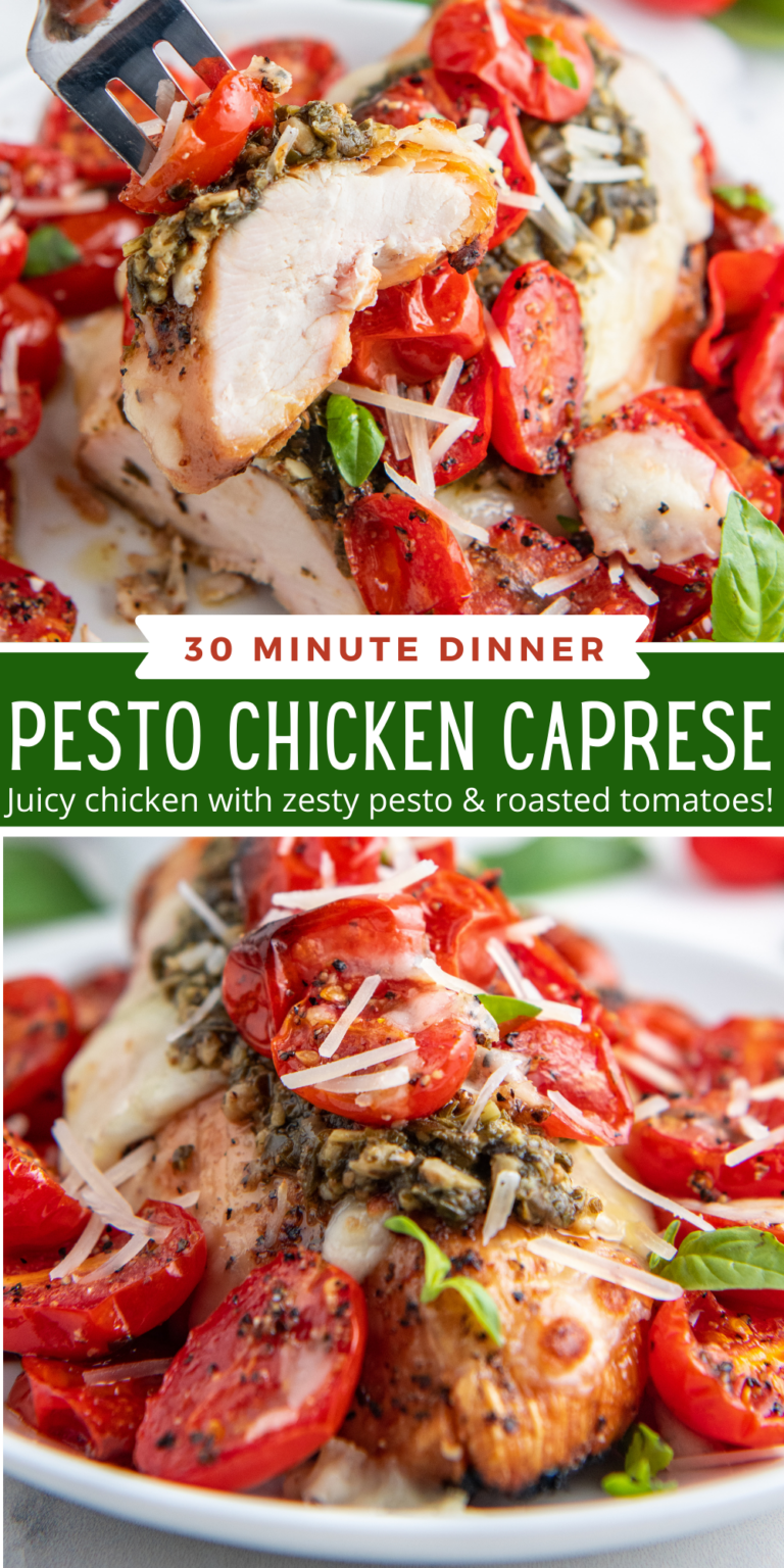 Easy Pesto Chicken Caprese in 30 Minutes | Easy Dinner Ideas