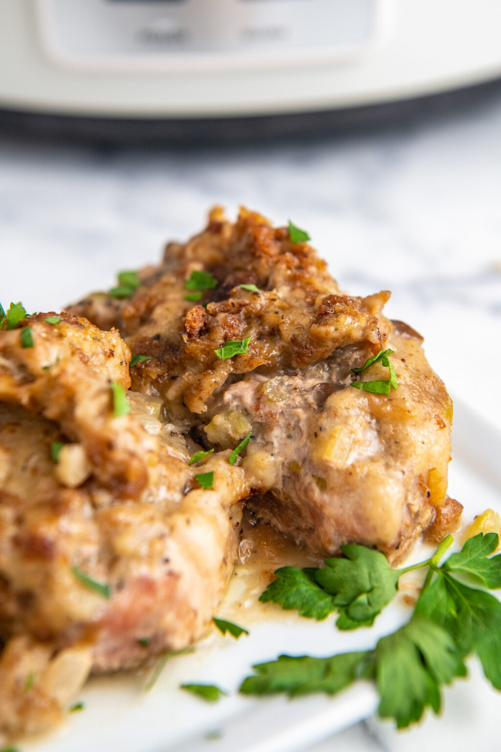 Slow Cooker Pork Chops with Stuffing | Easy Dinner Ideas