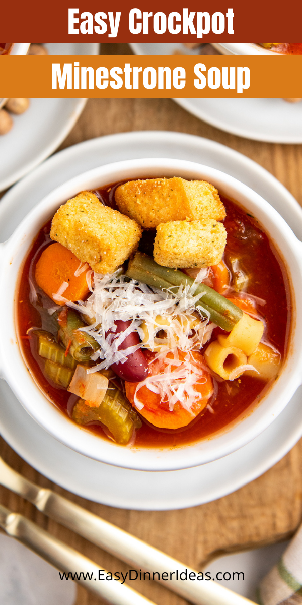 Easy Crockpot Minestrone Soup Recipe | Easy Dinner Ideas