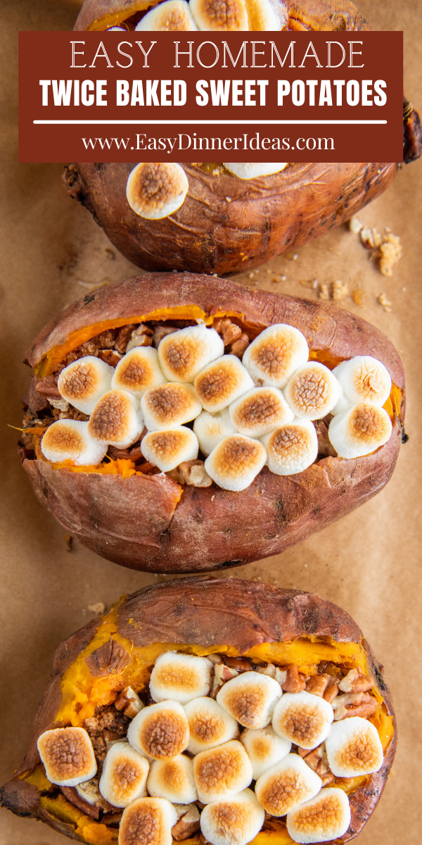 Easy Twice Baked Sweet Potatoes Easy Dinner Ideas