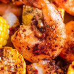 Grilled shrimp and corn