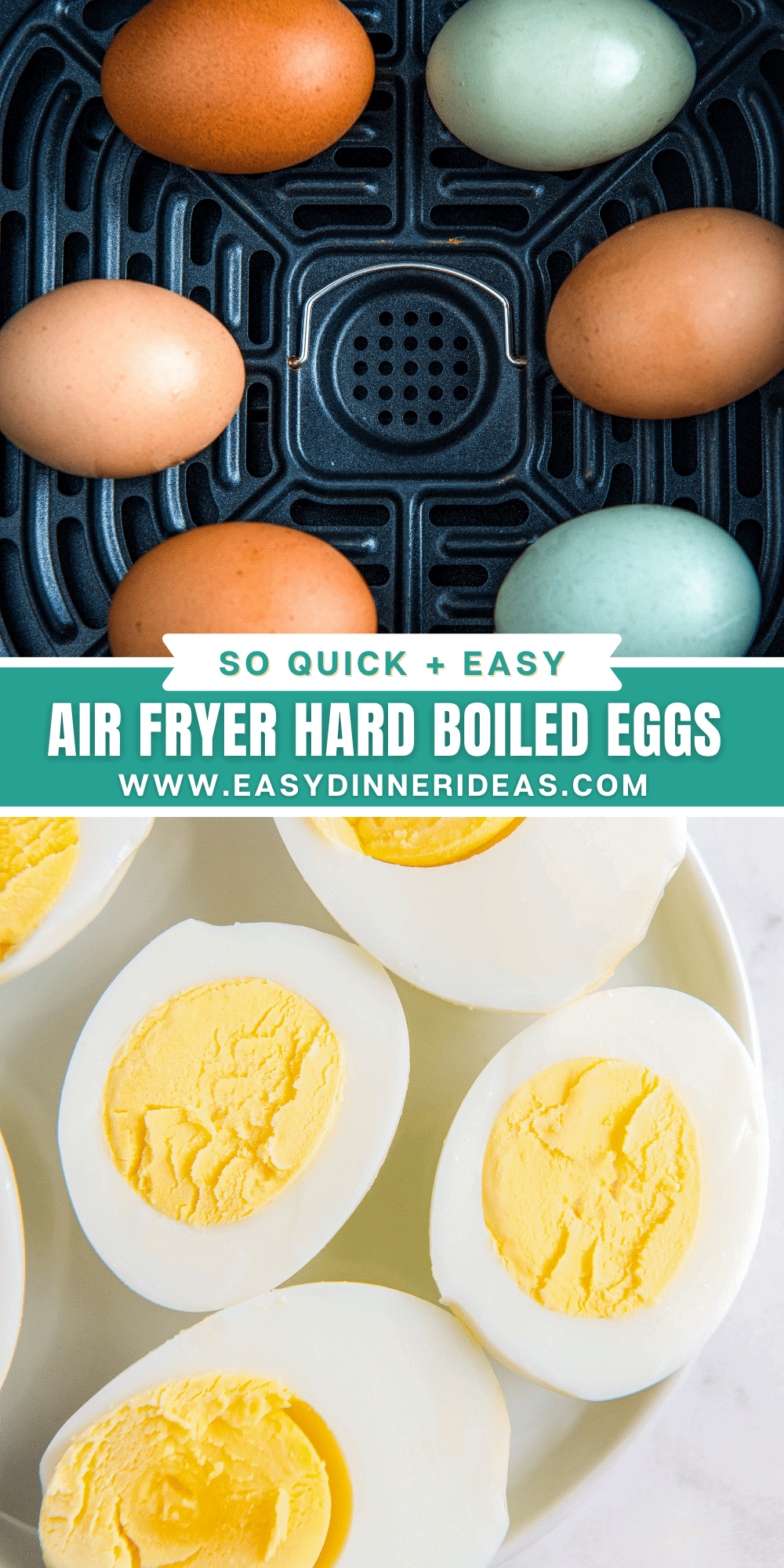 Air Fryer Hard Boiled Eggs Easy Dinner Ideas