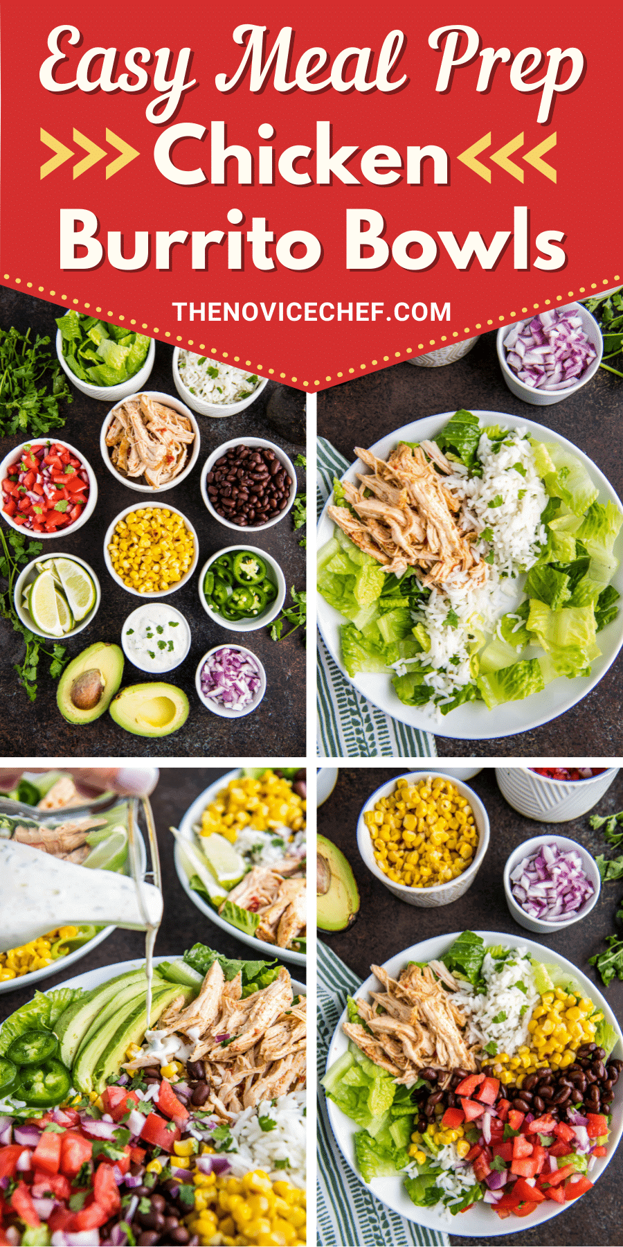 Easy Chicken Burrito Bowl Recipe Easy Dinner Ideas 3650