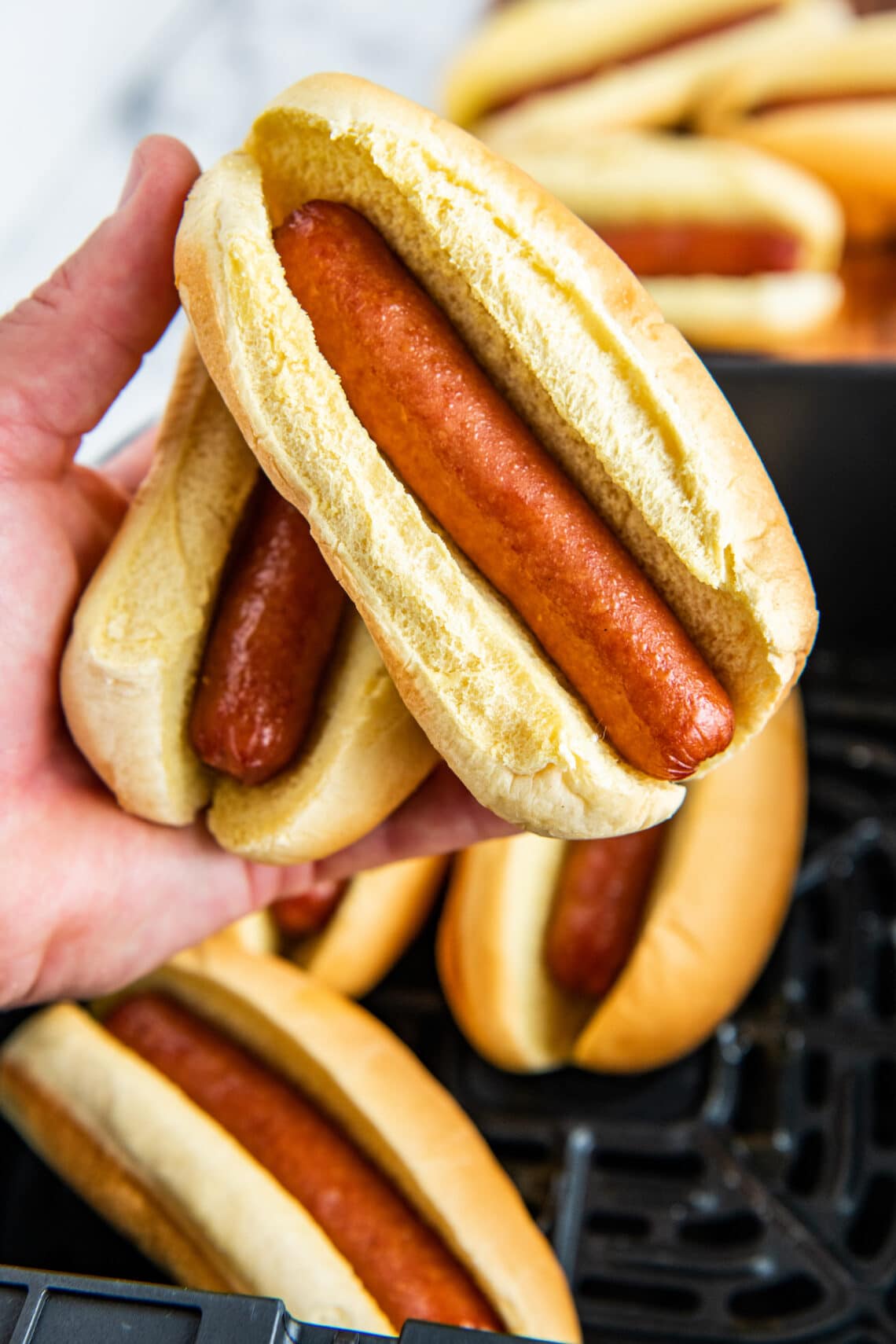The BEST Air Fryer Hot Dogs In 10 Minutes! Easy Dinner Ideas