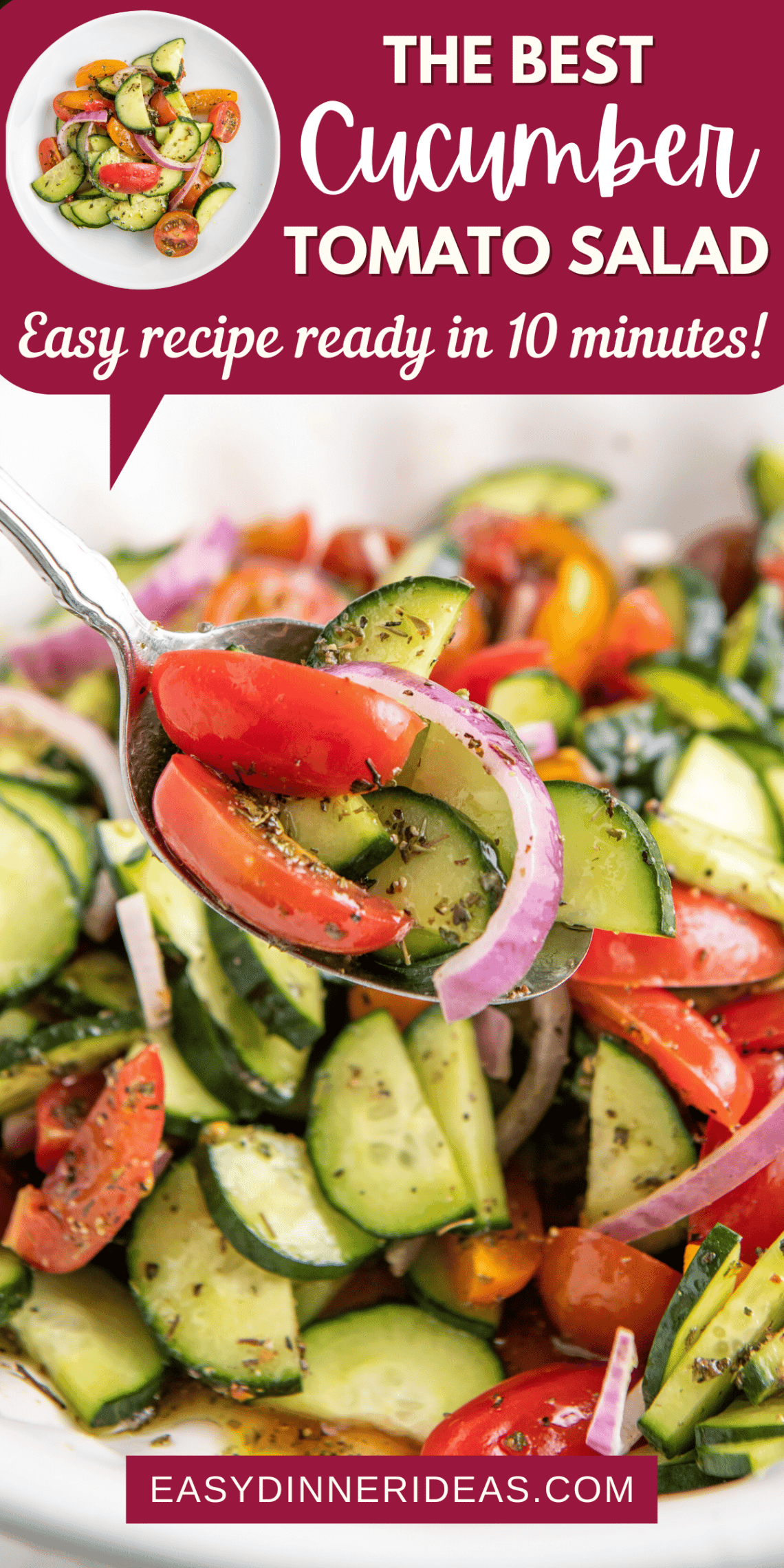 Easy Cucumber Tomato Salad Recipe In 10 Minutes Easy Dinner Ideas