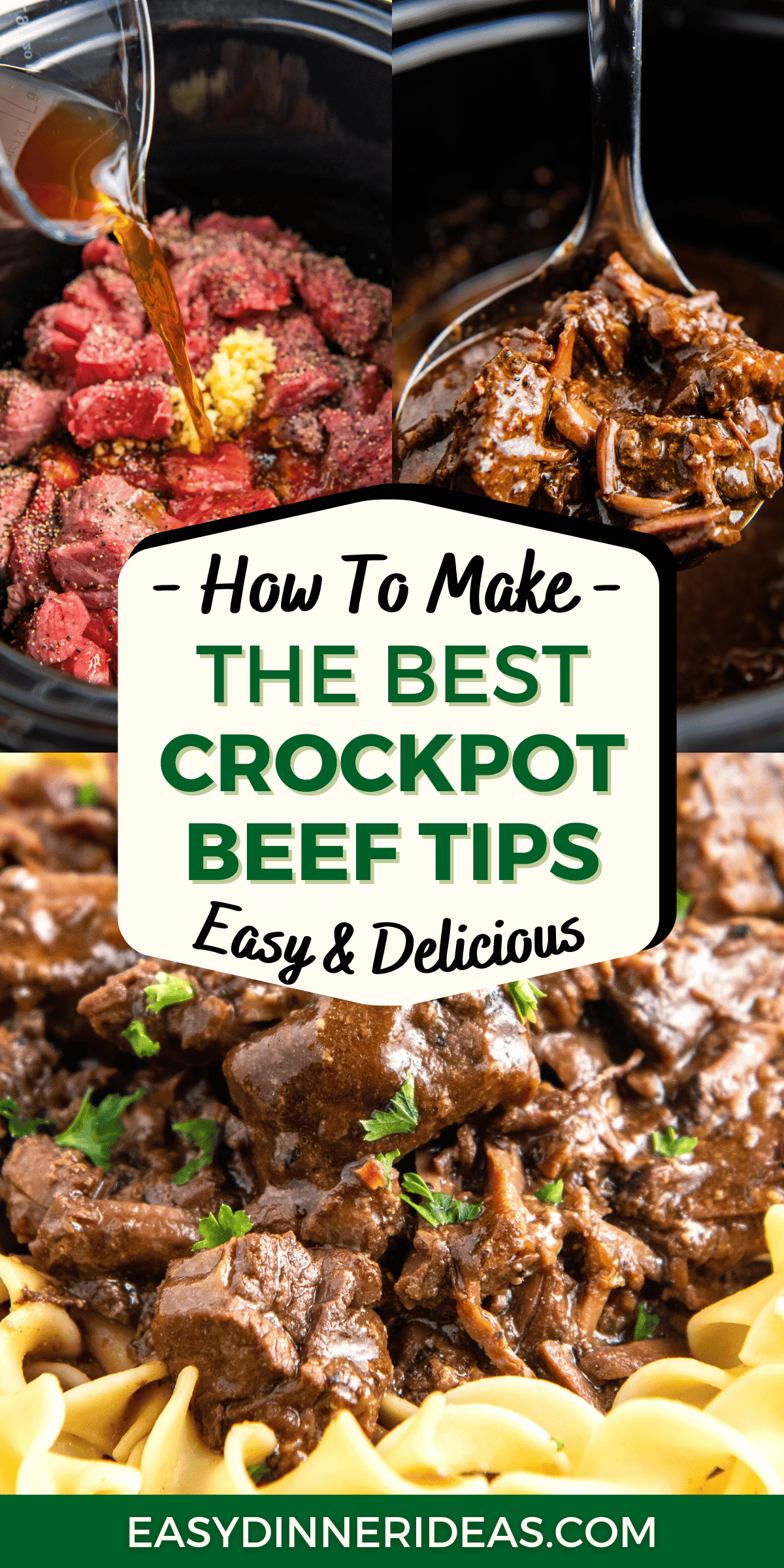 The BEST Crockpot Beef Tips Recipe Easy Dinner Ideas