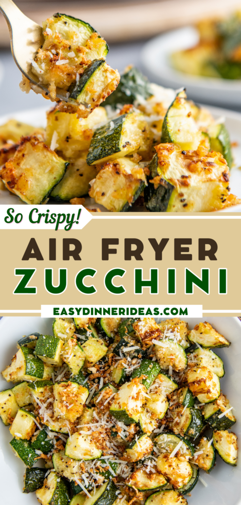 Crispy Parmesan Air Fryer Zucchini | Easy Dinner Ideas