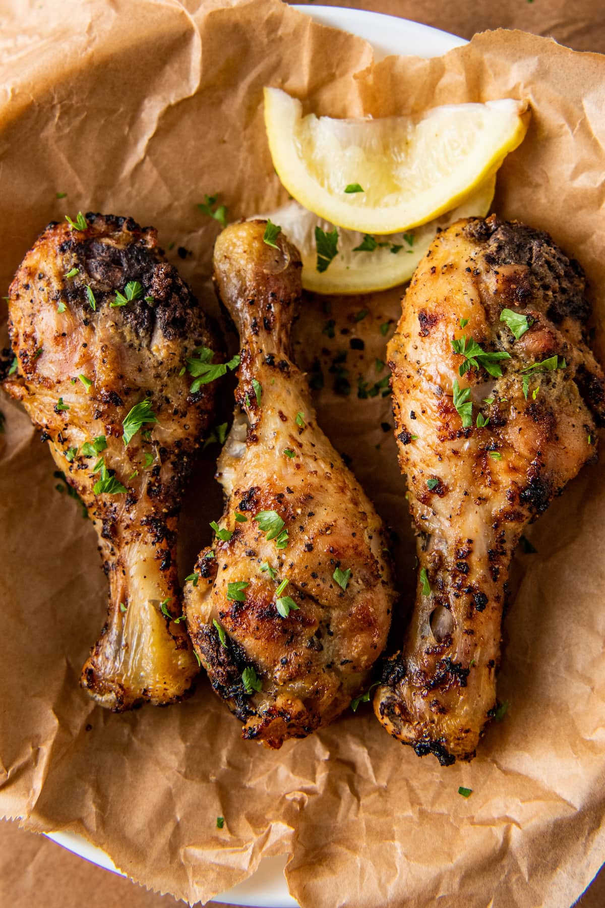 roasted chicken drumsticks with seasonings