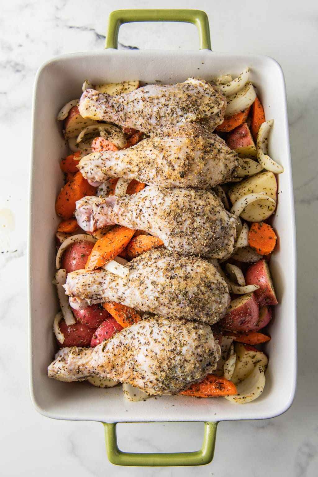 Baked Chicken Drumsticks with Vegetables | Easy Dinner Ideas