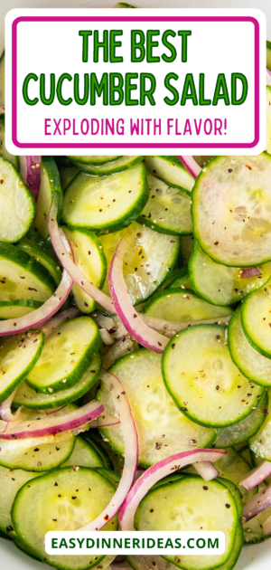 Cucumber Salad | Easy Dinner Ideas