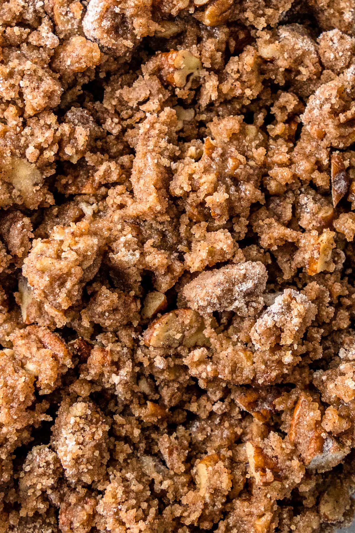 brown sugar crumble with pecans