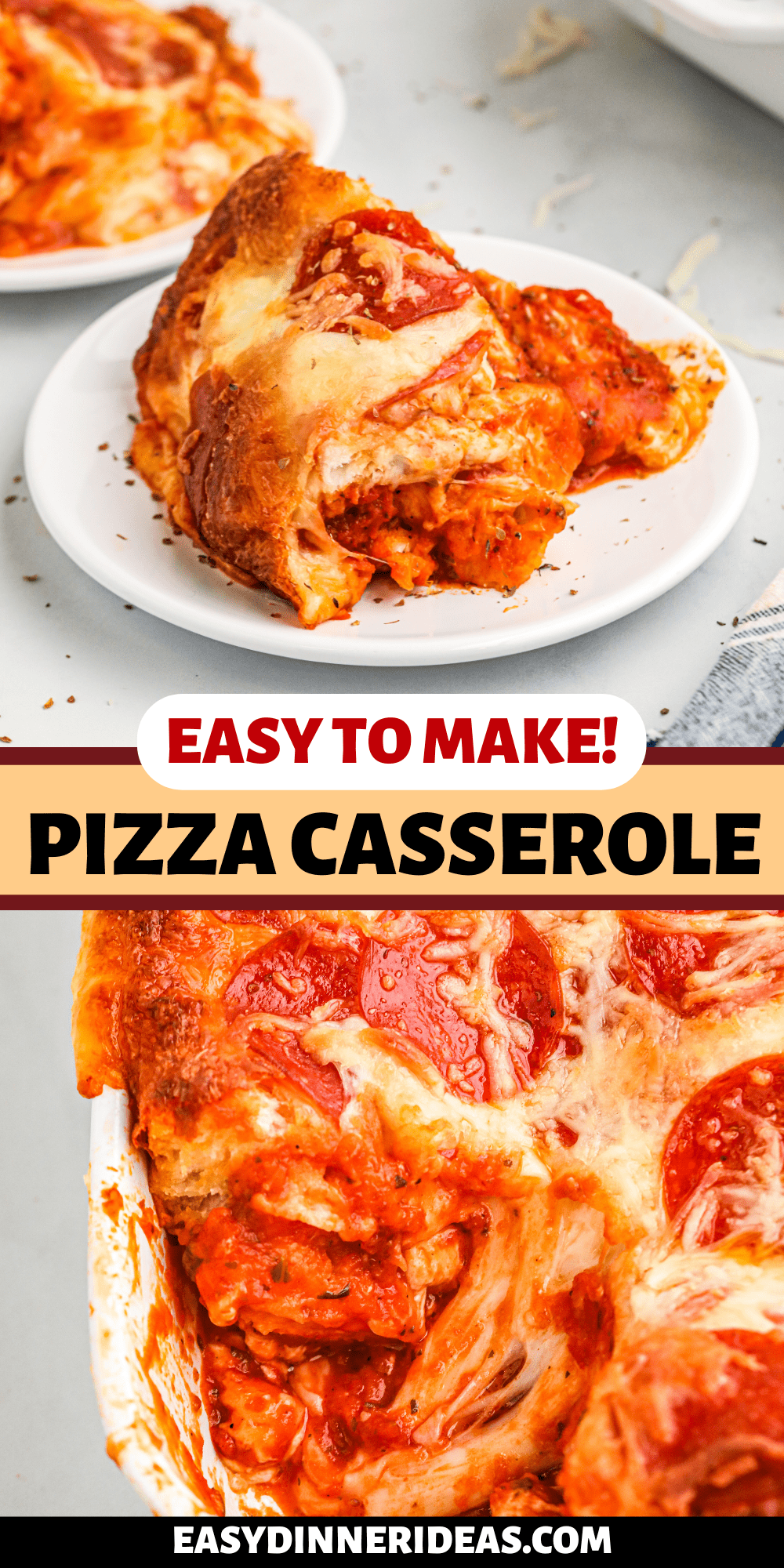 Pizza Casserole | Easy Dinner Ideas