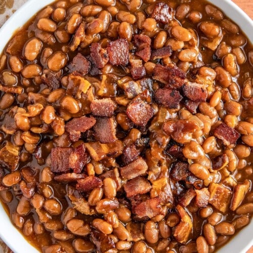 Crock Pot Bacon Baked Beans - Recipes That Crock!
