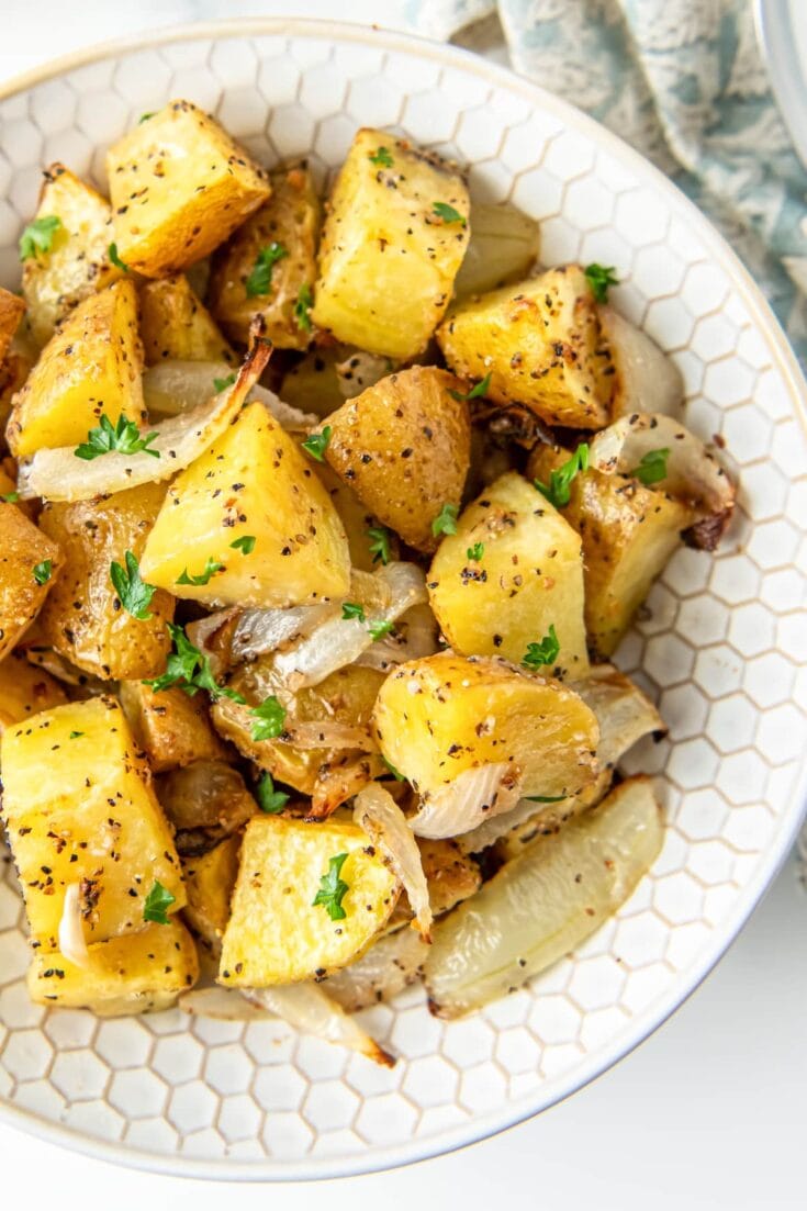 Air Fryer Potatoes and Onions | Easy Dinner Ideas