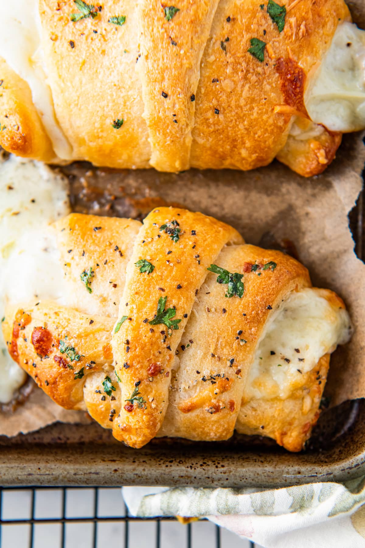 3 Cheese Stuffed Garlic Crescent Rolls