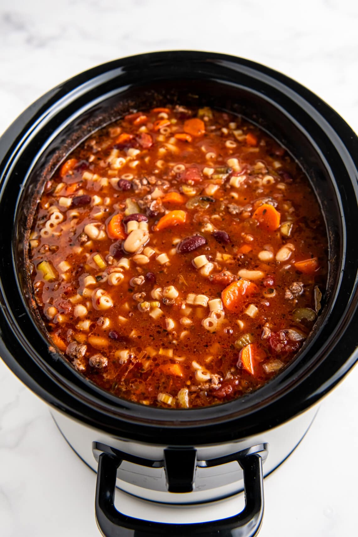 Crockpot Pasta Fagioli Soup Easy Dinner Ideas