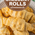 Crescent rolls on a plate.