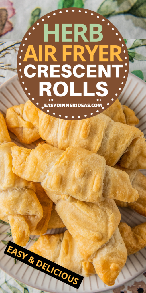 Crescent rolls on a plate.