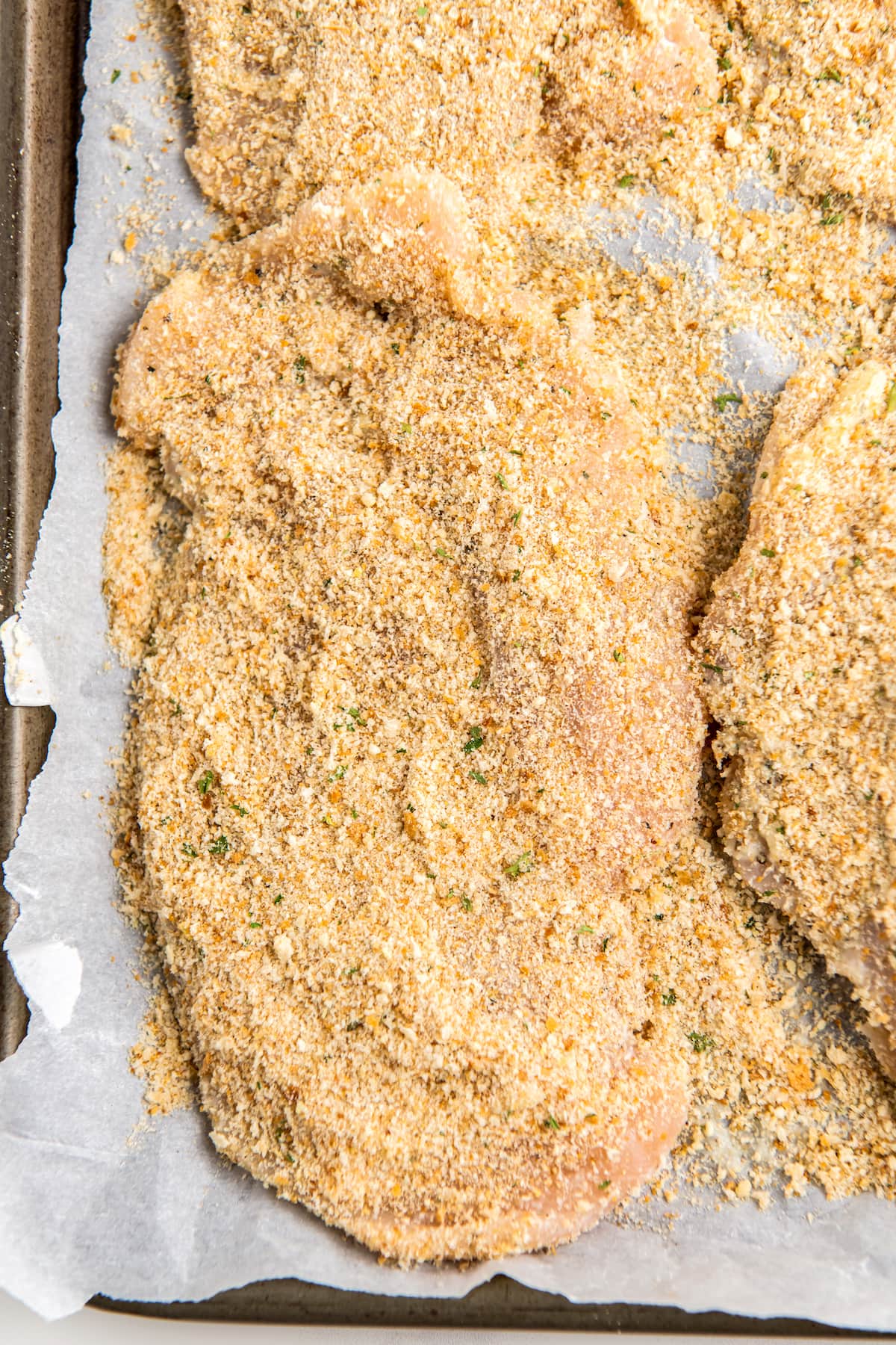 breaded chicken pieces