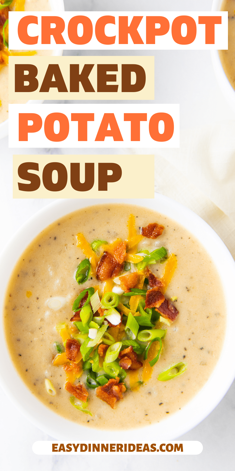 Crockpot Baked Potato Soup | Easy Dinner Ideas