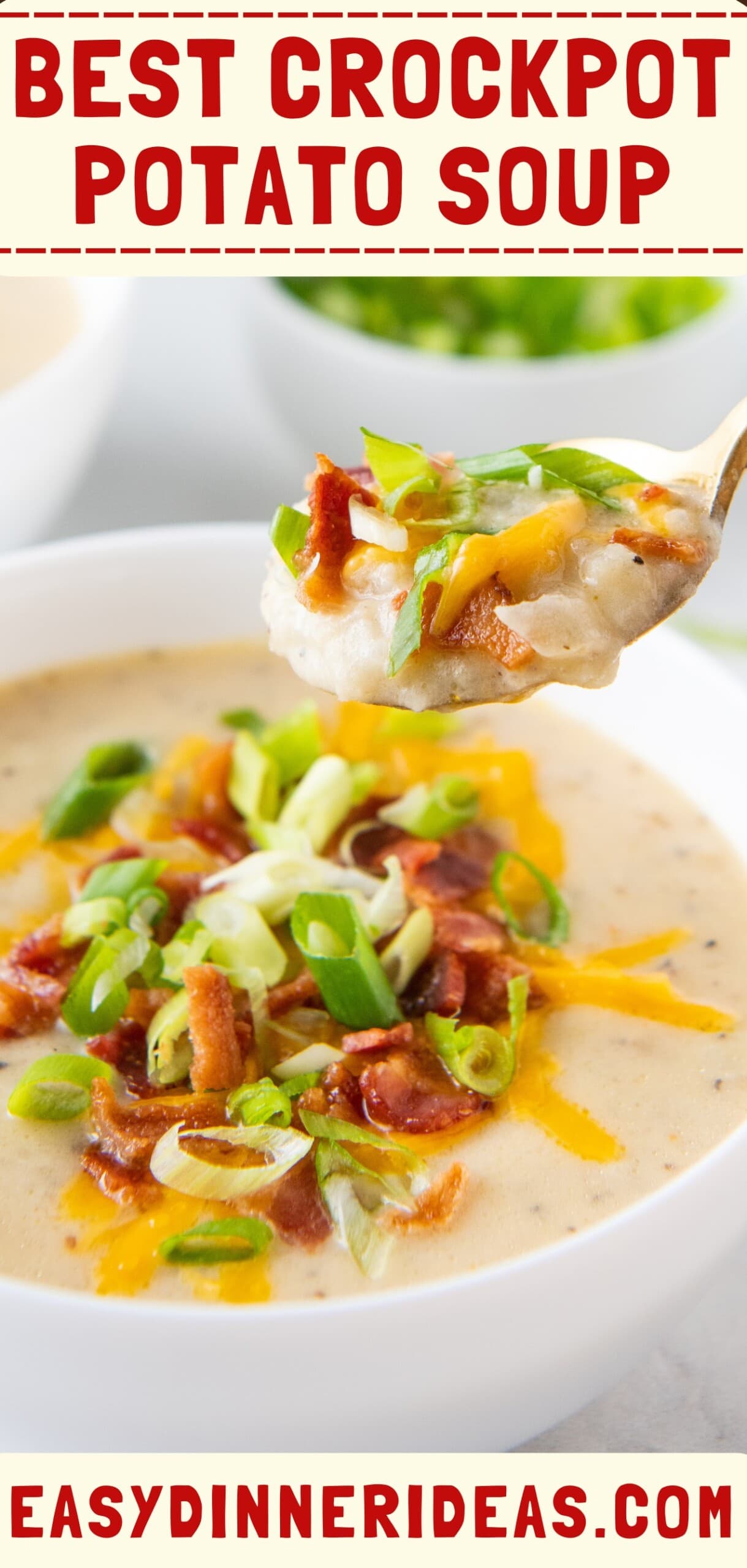 Crockpot Baked Potato Soup | Easy Dinner Ideas