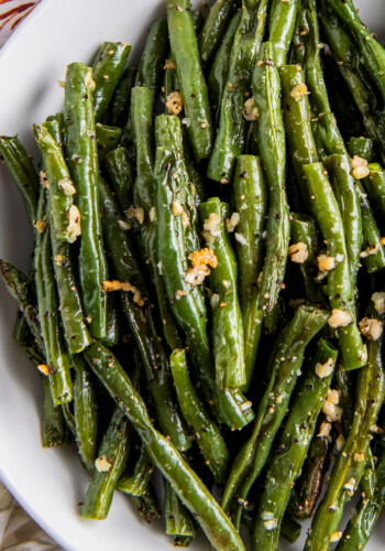 roasted green beans with minced garlic