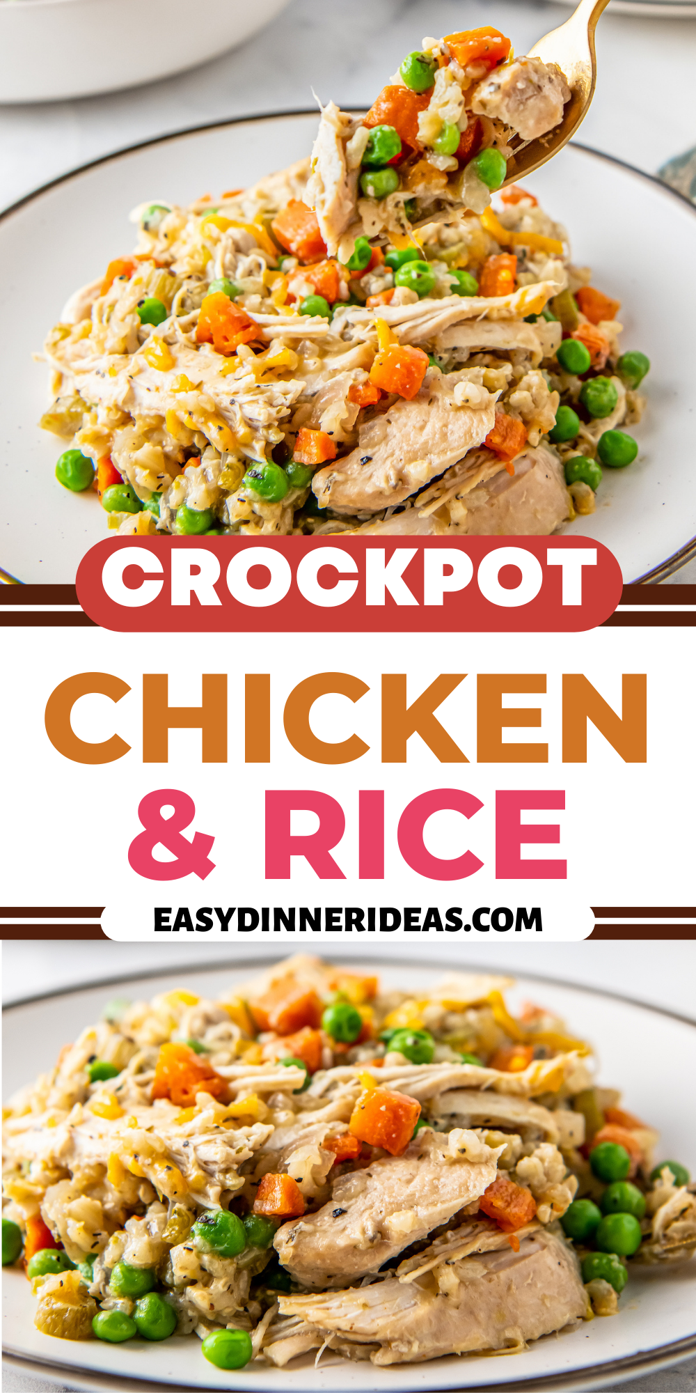 Crockpot Chicken and Rice | Easy Dinner Ideas