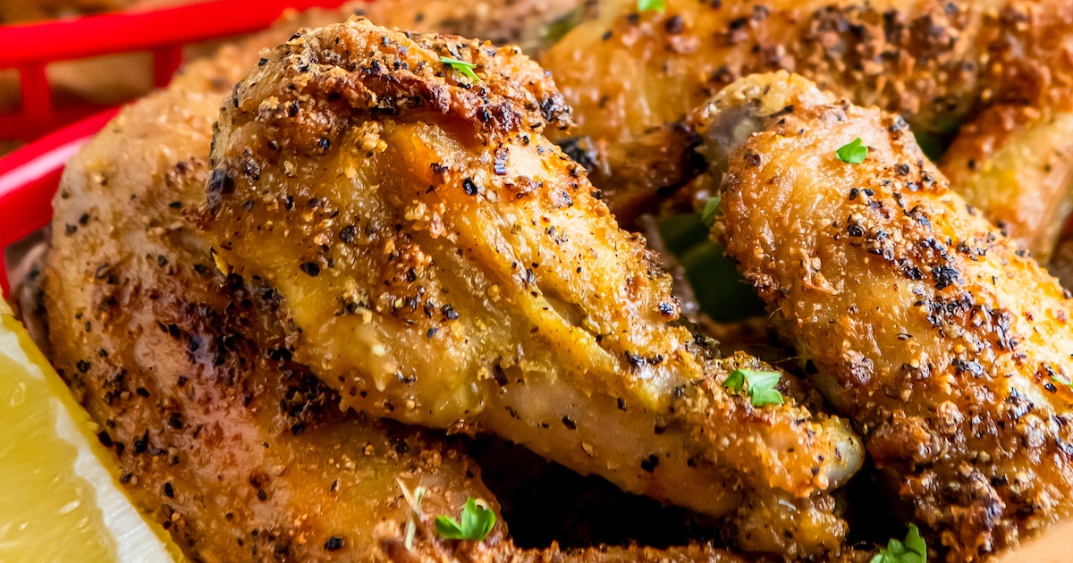 Lemon Pepper Chicken Wings | Easy Oven Baked Wings Recipe!