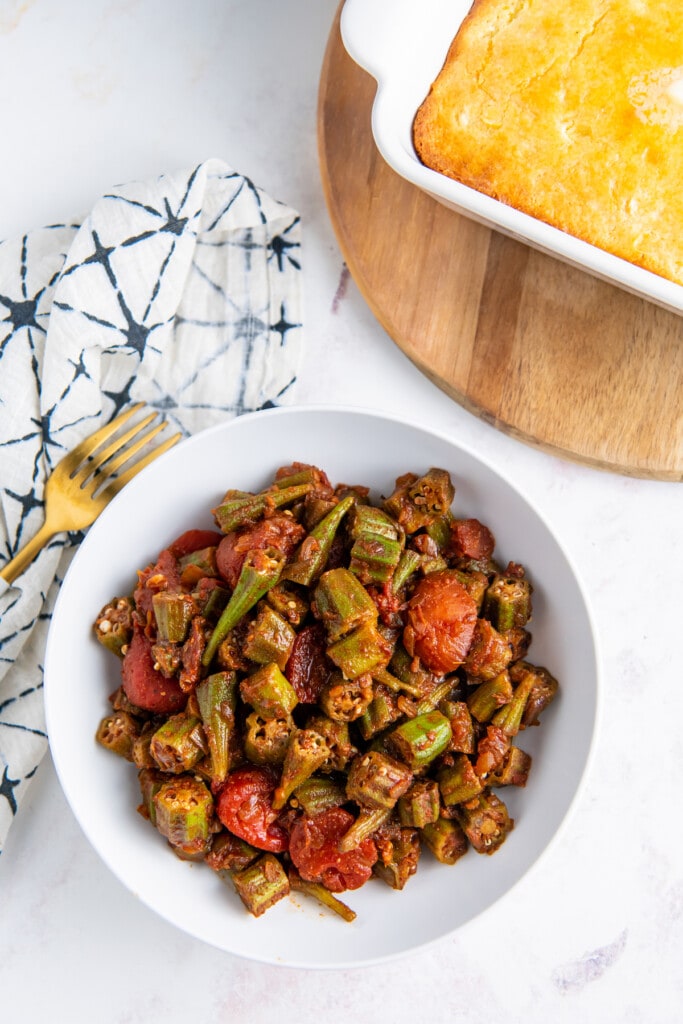Stewed Okra and Tomatoes Easy Dinner Ideas