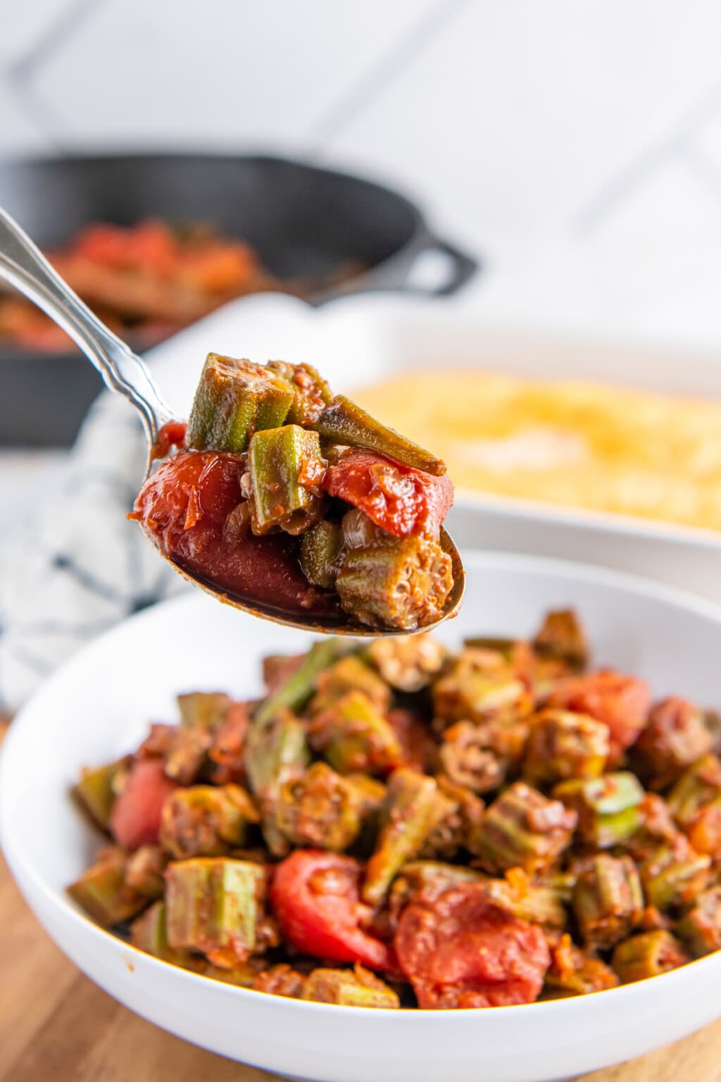 Stewed Okra and Tomatoes Easy Dinner Ideas