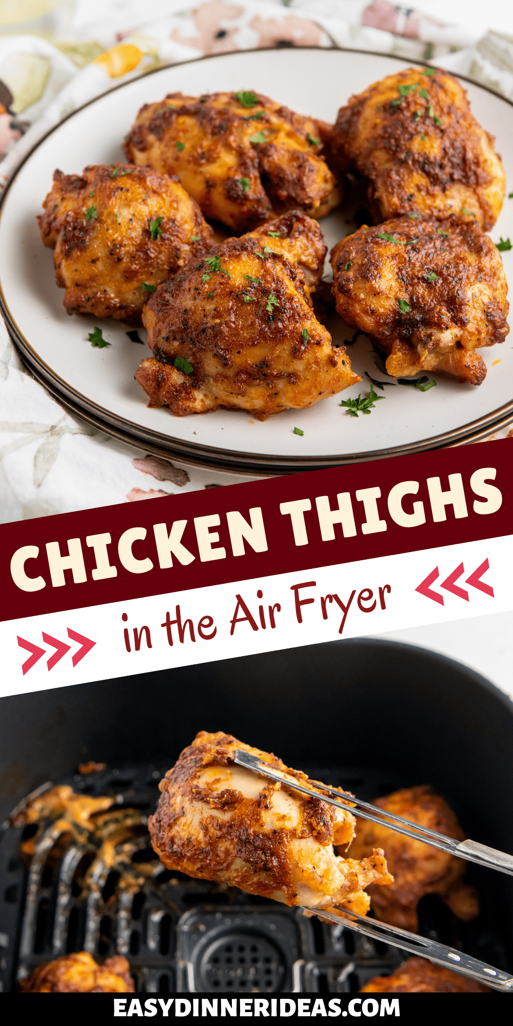 Crispy Air Fryer Chicken Thighs | Easy Dinner Ideas