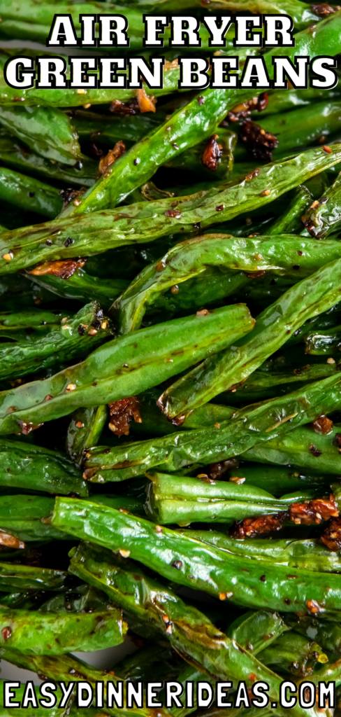Green beans on a plate.