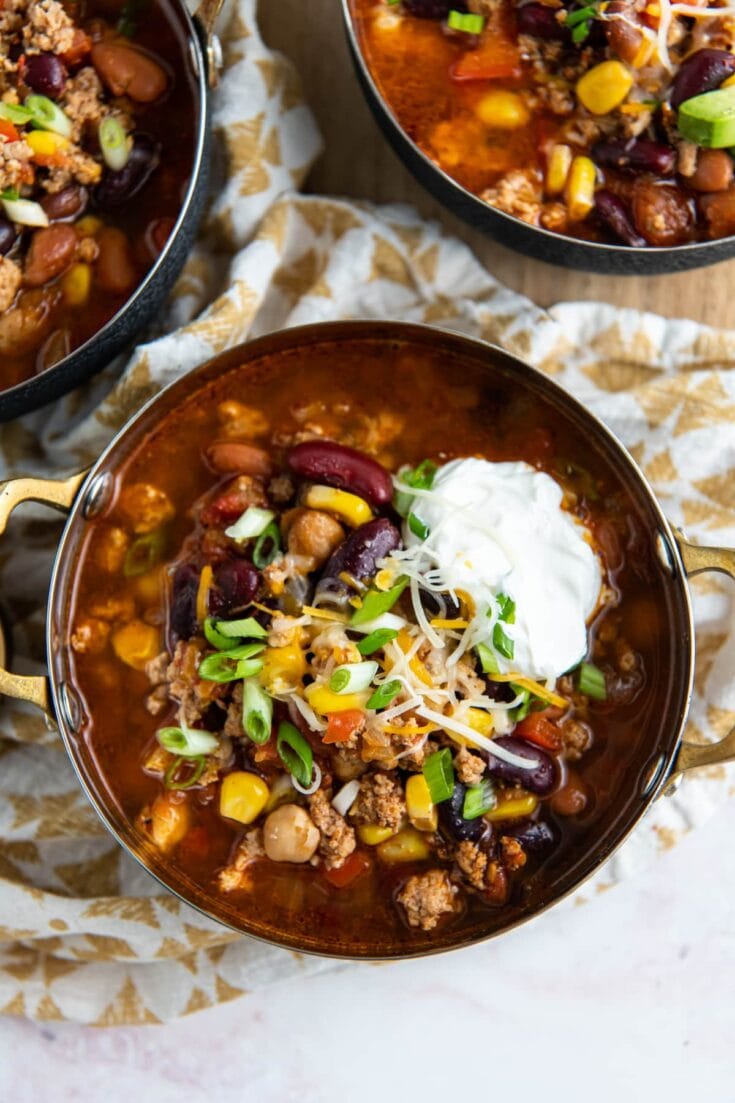 Easy Crockpot Turkey Chili Recipe | Easy Dinner Ideas