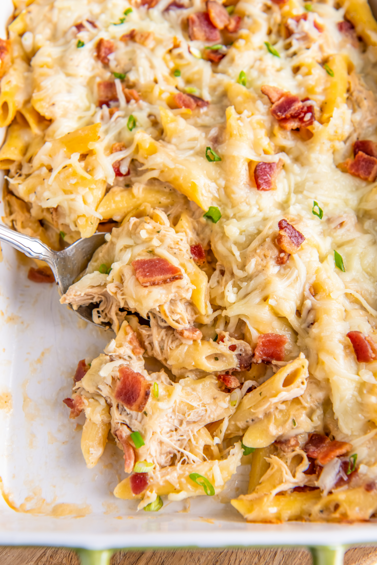 Cheesy Chicken Bacon Ranch Casserole | Easy Dinner Ideas