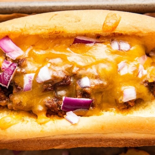 Cheesy Baked Chili Dogs | Easy Dinner Ideas